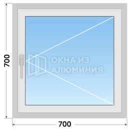 Холодное квартирное окно из алюминия AL-306